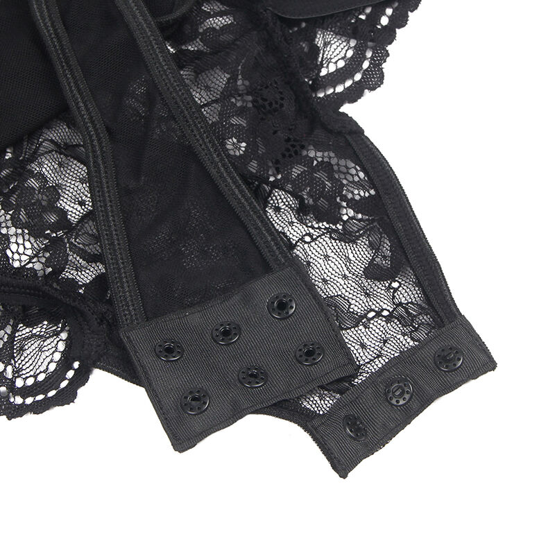 Subblime Teddy With Garter With Lace Detail And Strips - 6