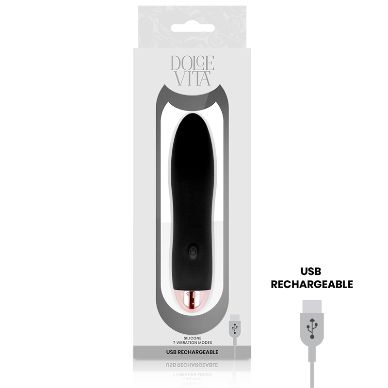 Dolce Vita Rechargeable Vibrator Four 7 Speeds - 3