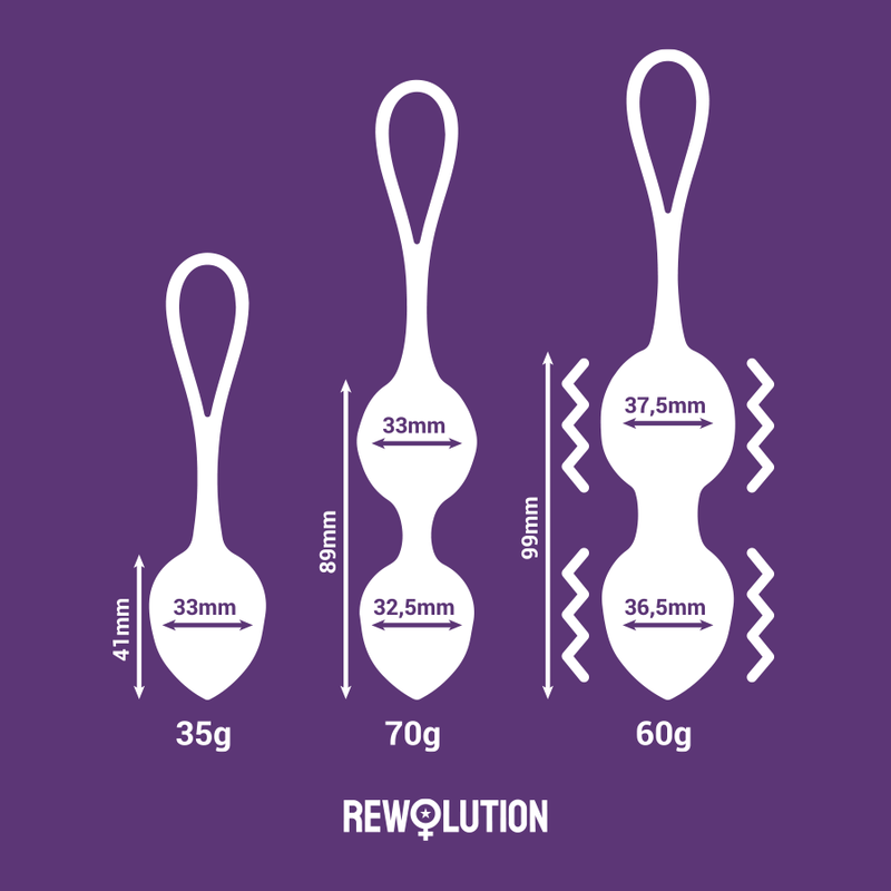 Rewolution Rewobeads Vibrating Balls Remote Control With Watchme Technology - 3