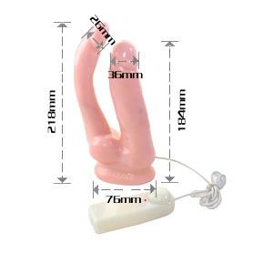 Baile Vibrators Realistisk Penis Double Penetration - 3