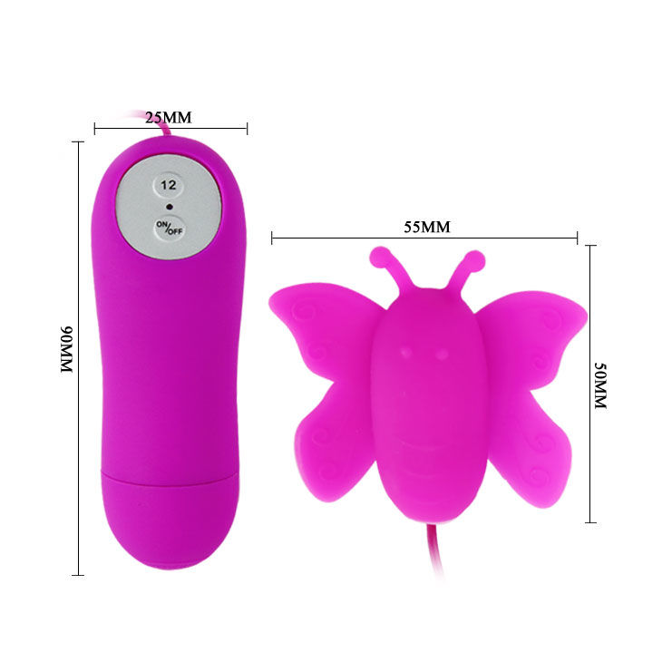 Baile Stimulating Kärleksäggs Butterfly Clitoris Stimulator 12 Speeds Fjärrstyrd - 5