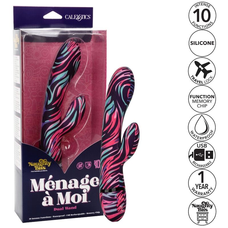 Calexotics Menage A Moi Dual Wand Vibrator - 3