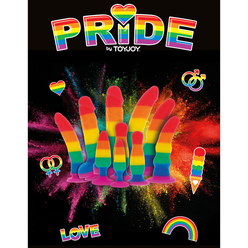 Pride Lgbt Flag Dildo Wave 17 Cm - 3