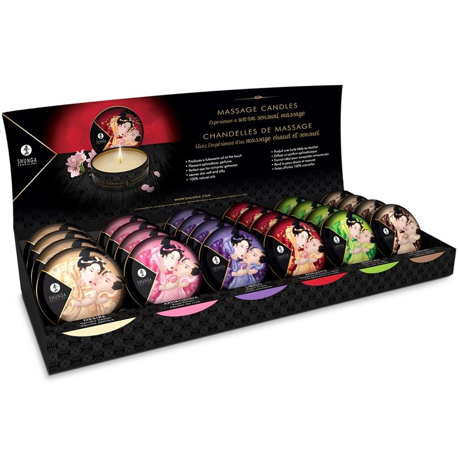 Shunga Mini Caress By Candlelight Display Massage