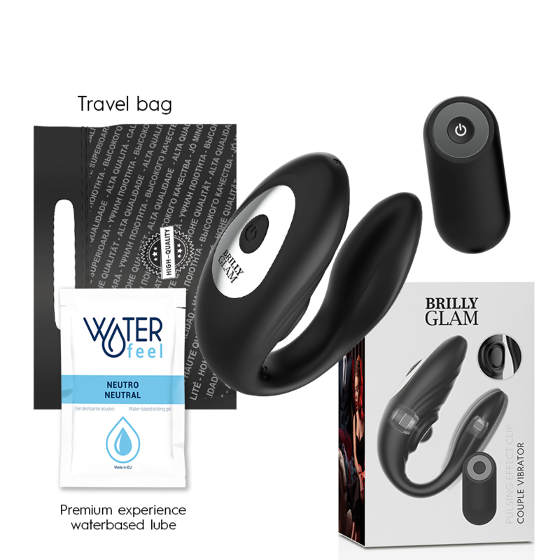 Brilly Glam Couple Pulsing Vibrating Remote Control