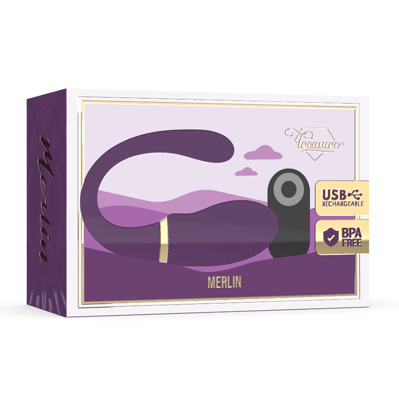 Treasure Merlin Double Couple Vibrator Remote Control - 2
