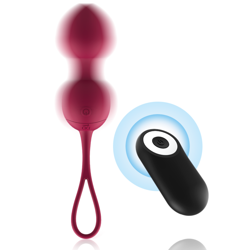 Cici Beauty Premium Silicone 3 Vibrating Kegel Beads Remote Control - 2