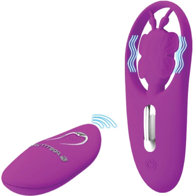 Remote Control Pretty Love Dancing Butterfly Stimulator For Panties With Remote Control Lilac - 2