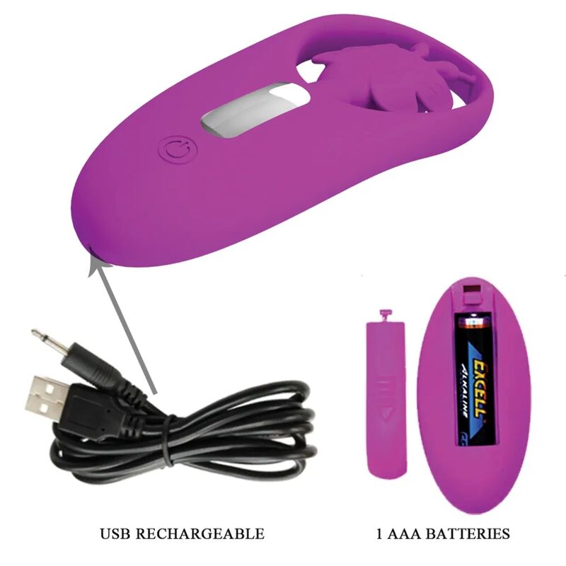Remote Control Pretty Love Dancing Butterfly Stimulator For Panties With Remote Control Lilac - 3