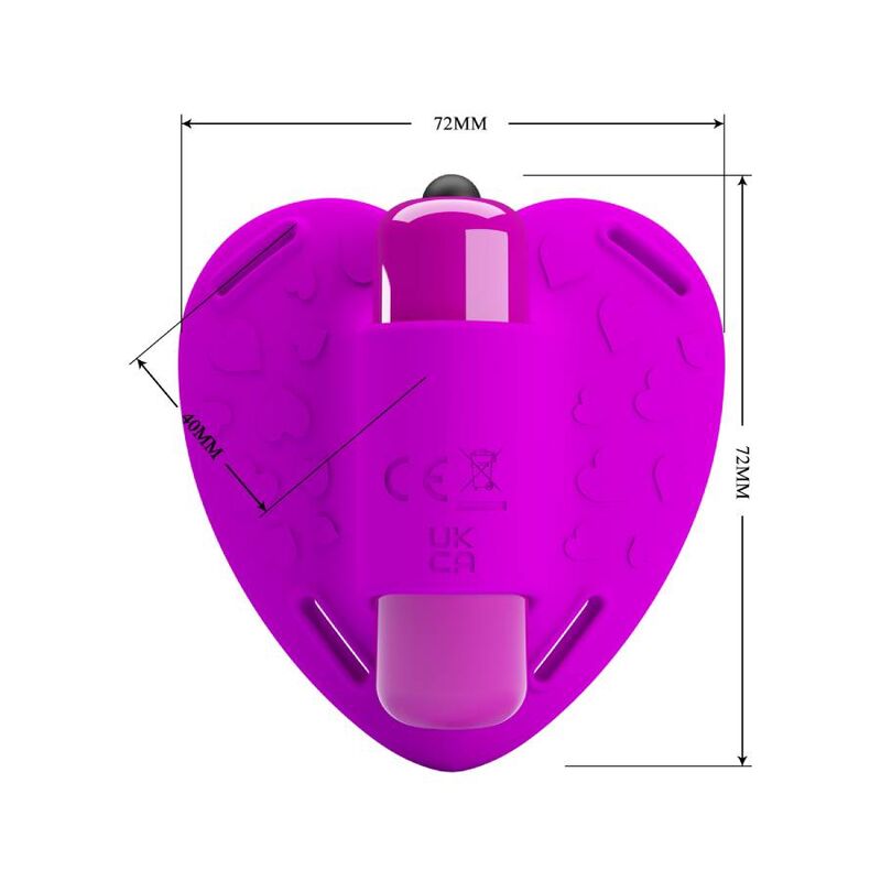 Fun Toys Pretty Love Heartbeat Clitoris Massager 10 Vibration Modes - 5