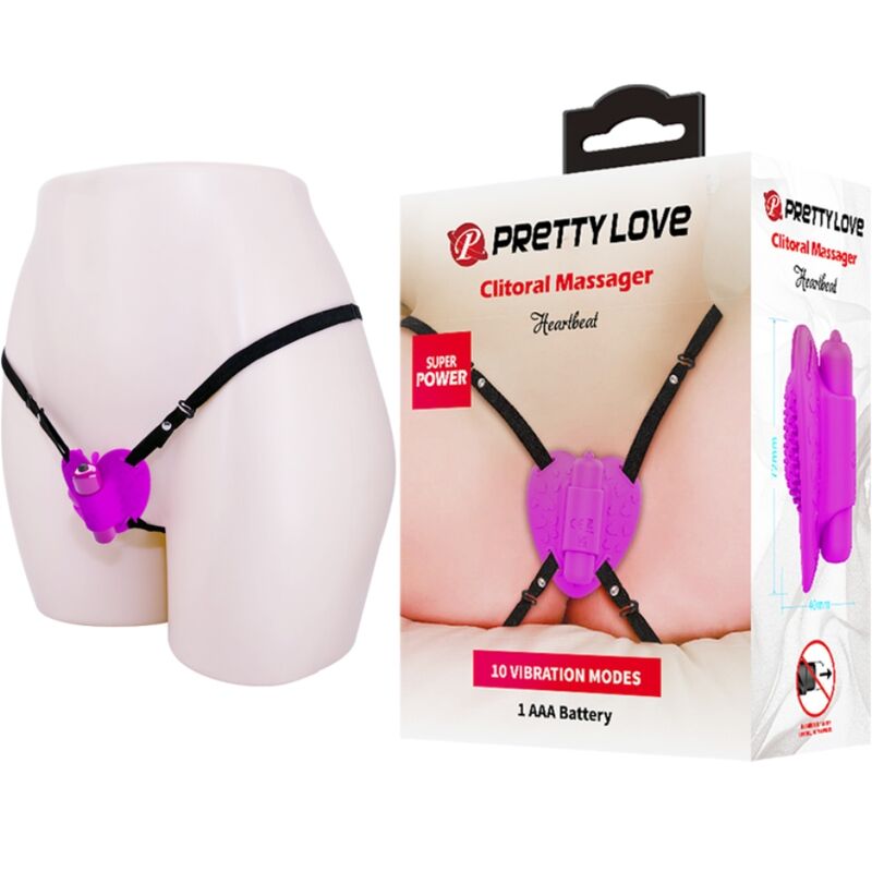 Fun Toys Pretty Love Heartbeat Clitoris Massager 10 Vibration Modes - 2