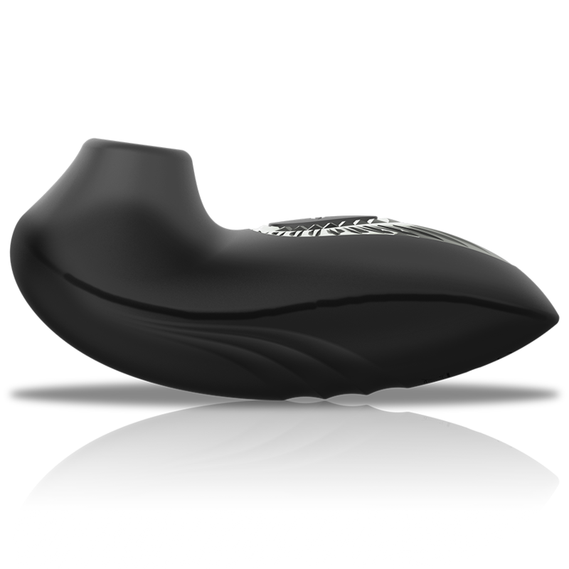 Black Silver Drake Deluxe Sucking Vibe Rechargeable Silicone - 4