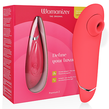 Womanizer Premium 2 Clitoral Stimulator Raspberry