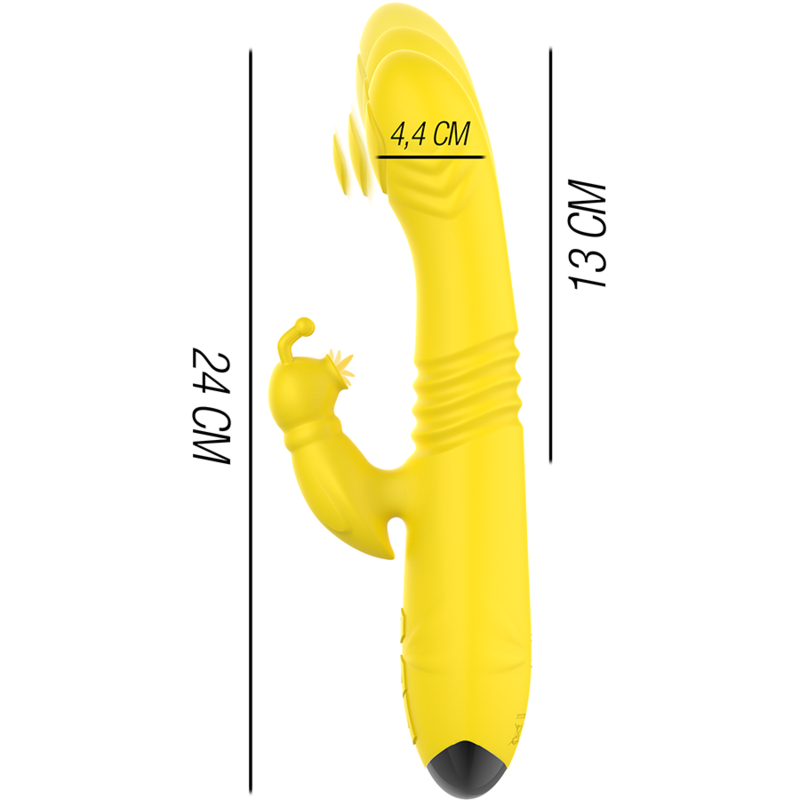 Intense High Tech Toky Multifunction Vibrator Up Down With Clitoral Stimulator - 3