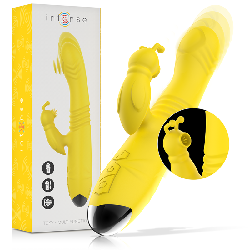 Intense High Tech Toky Multifunction Vibrator Up Down With Clitoral Stimulator