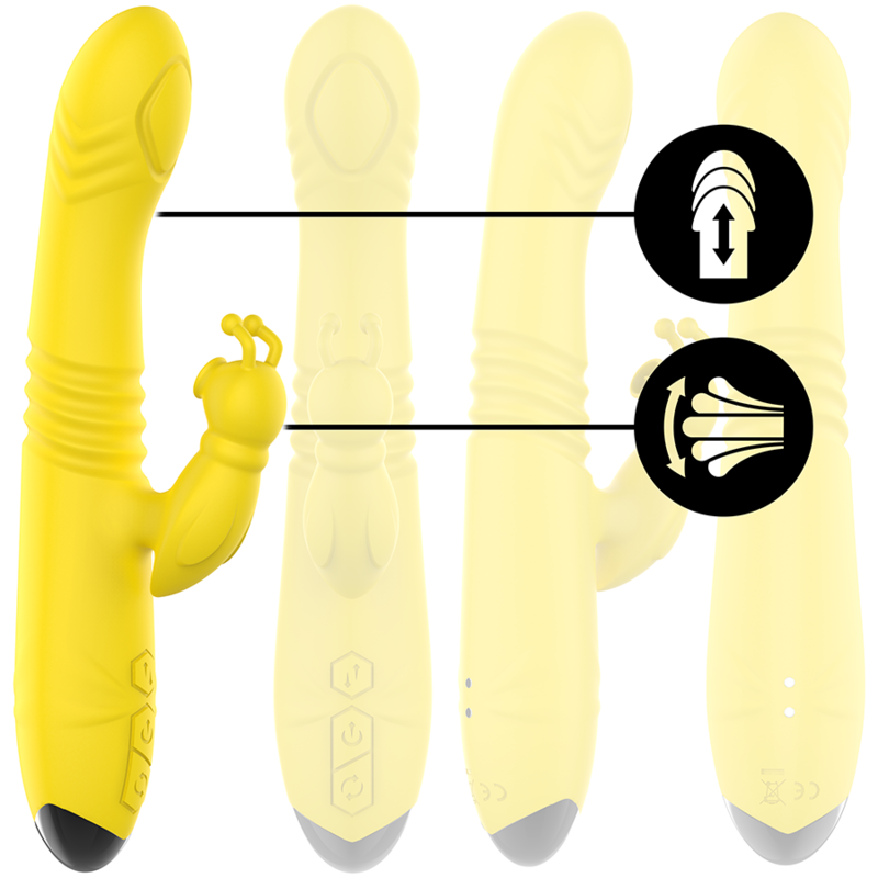 Intense High Tech Toky Multifunction Vibrator Up Down With Clitoral Stimulator - 2
