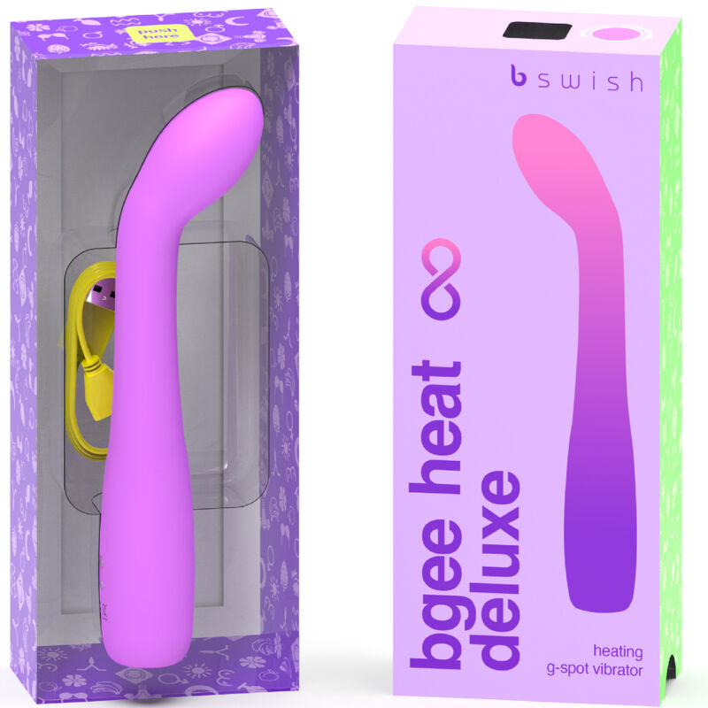 Swish Bgee Heat Infinite Deluxe Rechargeable Vibrator Lavender Silicone - 2