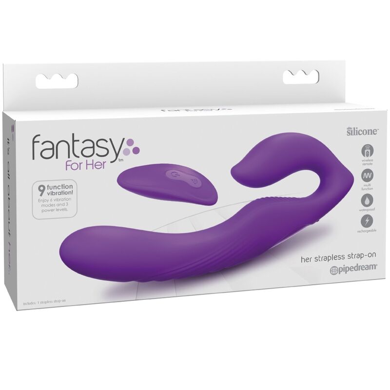 Fantasy For Her Double Penetration Vibrator Remote Control 9 Violet Levels - 4