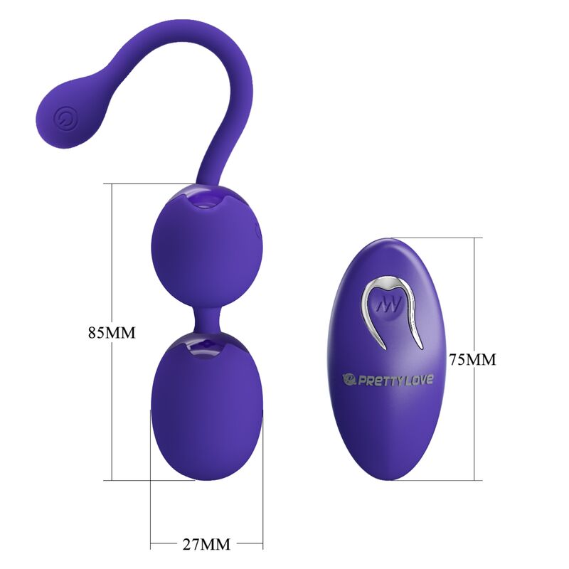 Remote Control Pretty Love Willie Youth Remote Control Balls Violet Vibration - 4