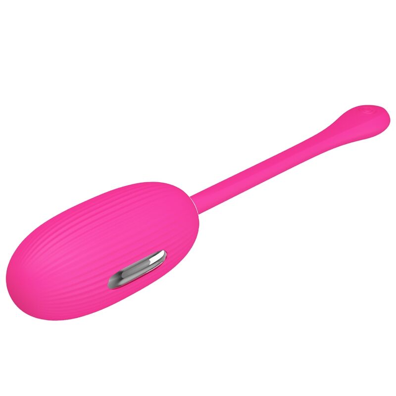 APP Pretty Love Doreen Rechargeable Vibrating Egg Magenta Remote Control - 2