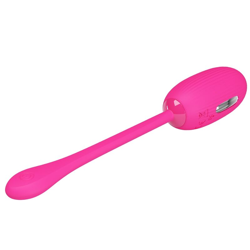 APP Pretty Love Doreen Rechargeable Vibrating Egg Magenta Remote Control - 4