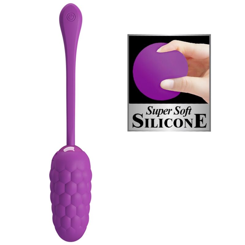 Fun Toys Pretty Love Vibrating Egg With Rechargeable Marine Texture - 5
