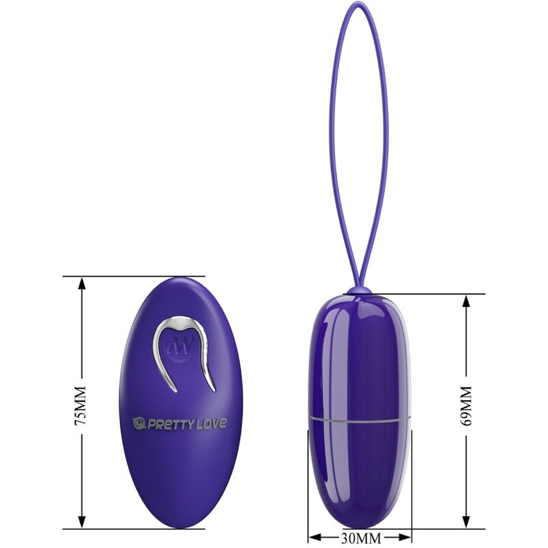 Remote Control Pretty Love Selkie Youth Mini Vibrating Egg Violet Remote Control - 5