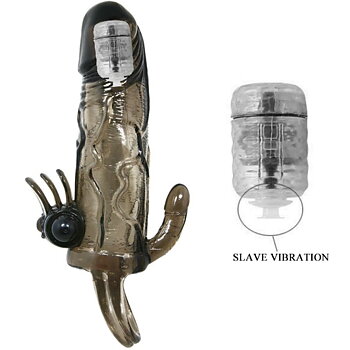 Baile For Him Brave Penis Cover With Clit And Anal Stimulation Double Bullet 16,5 cm