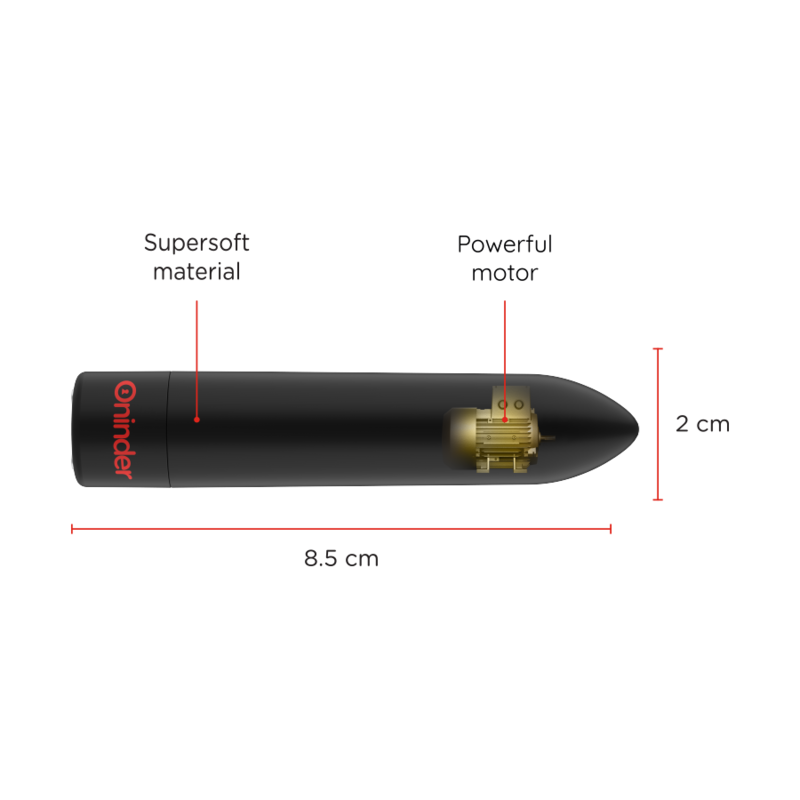 Oninder Berlin Bullet Vibrator 9 Modes 8 5 X 2 Cm Free APP - 4