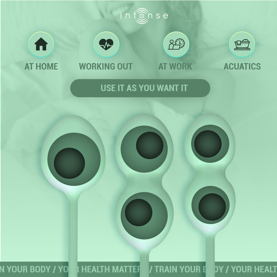 Intense Health Kegel Charli Kegel Ball Kit Light Jade - 3