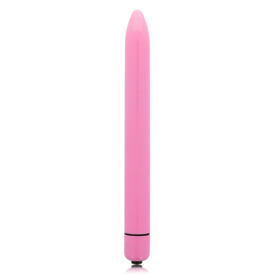 Glossy Slim Vibrator Deep Rose - 2