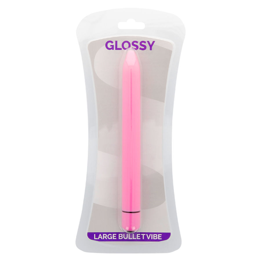 Glossy Slim Vibrator Deep Rose - 3