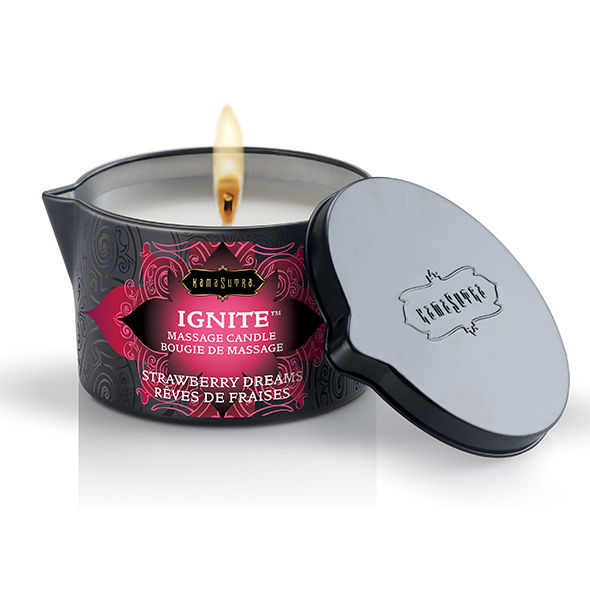 Kamasutra Cosmetics Strawberry Dreams Massage Candle 170 Gr