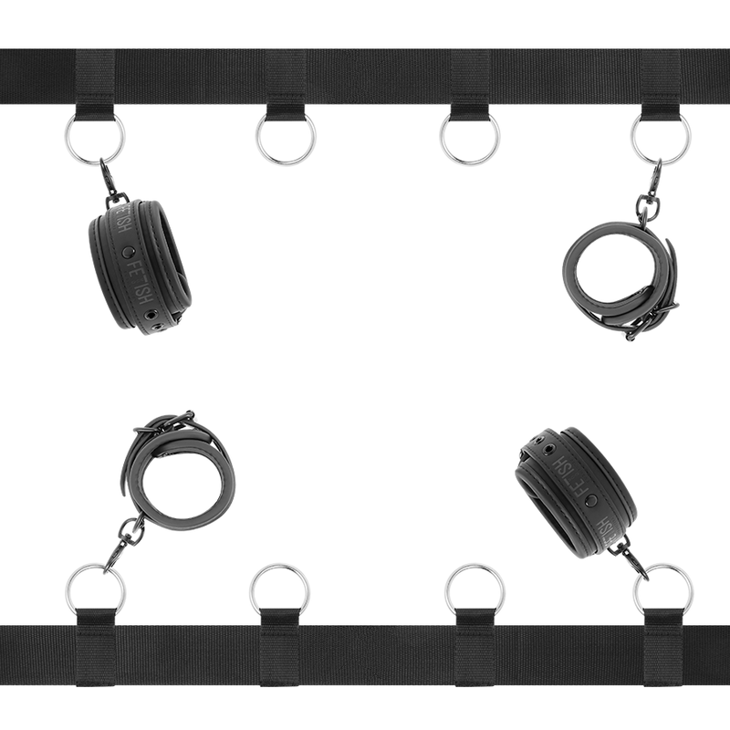 Fetish Submissive Bondage Luxury Bed Ties Set With Noprene Lining