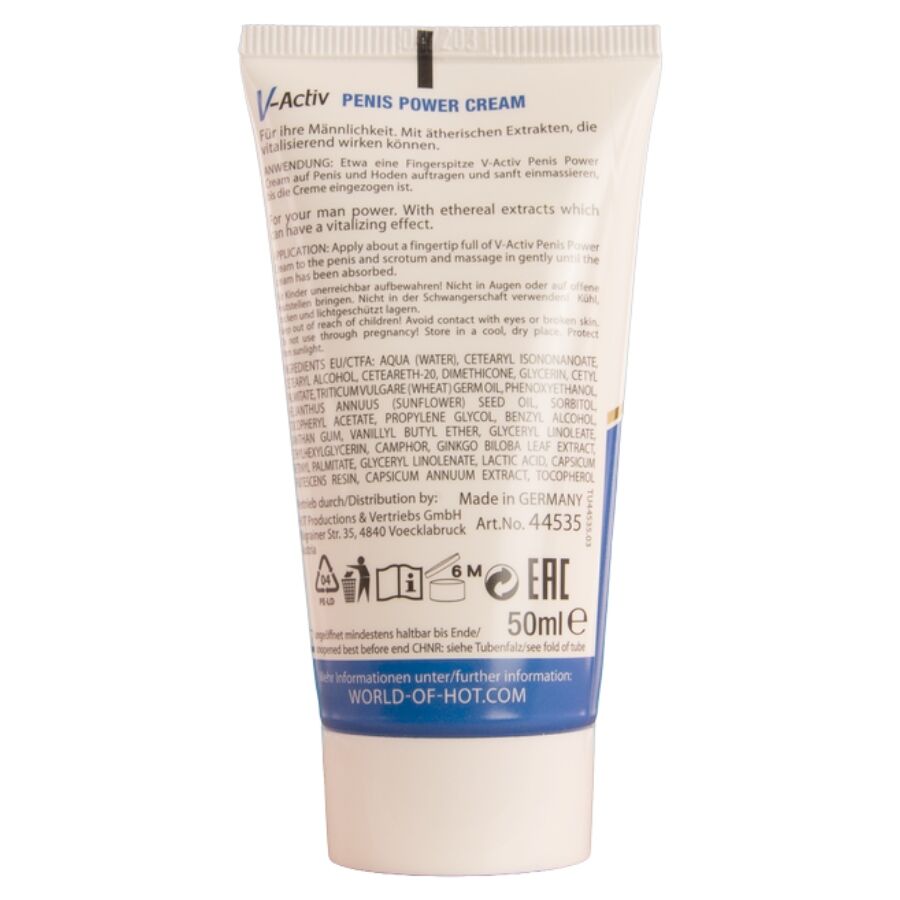Hot V Activ Penis Power Cream For Men 50 Ml - 3