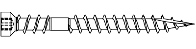 Listskruv-BZY Vit 3,9x57 T10 - 2