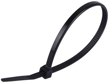 BUNTBAND SVART 200MMX4.8MM 20ST PÅSE UV-BESTÄNDIG