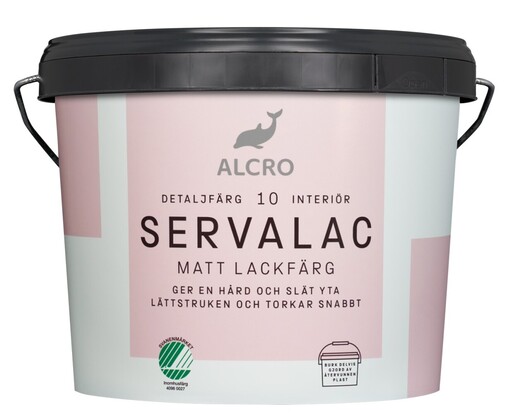 Servalac Matt Lackfärg Vit 3L