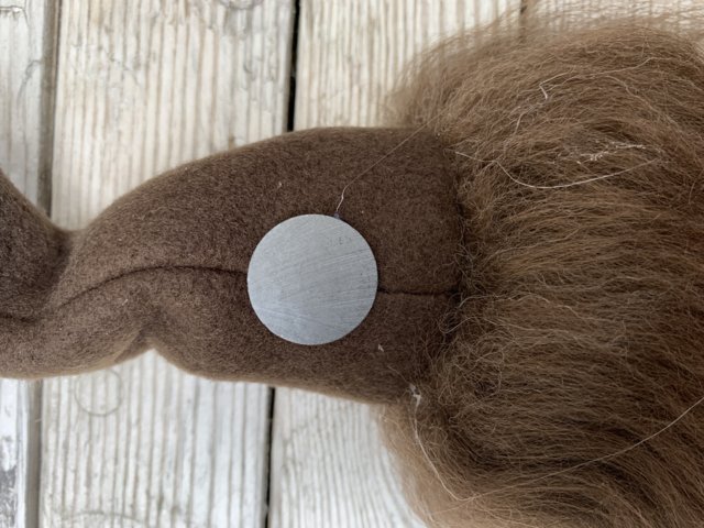 Tomtemagnet Brun Mössa Islandsfår Brunt Skägg - 2