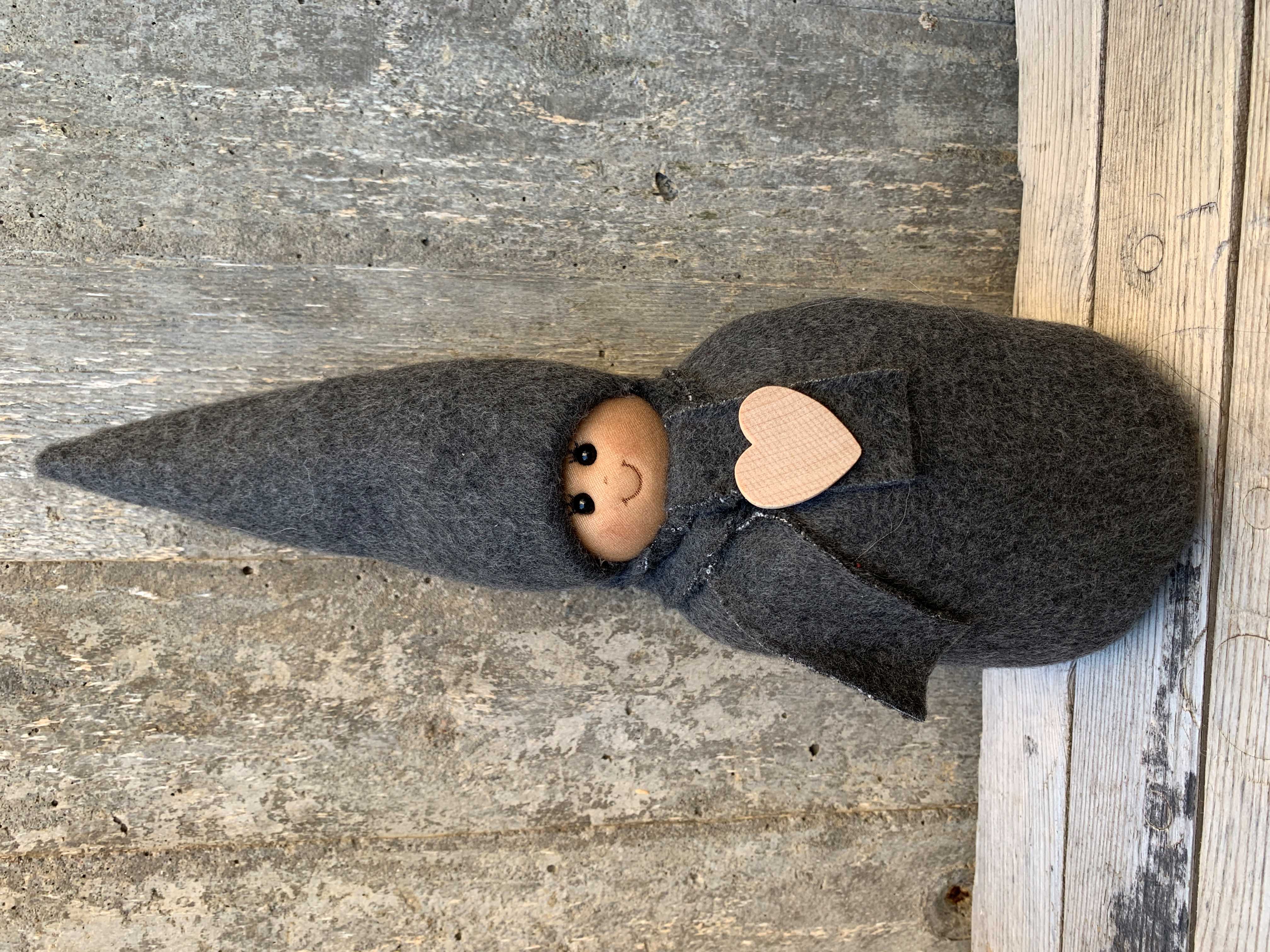 Kramtomte Grå Kille Grå Halsduk