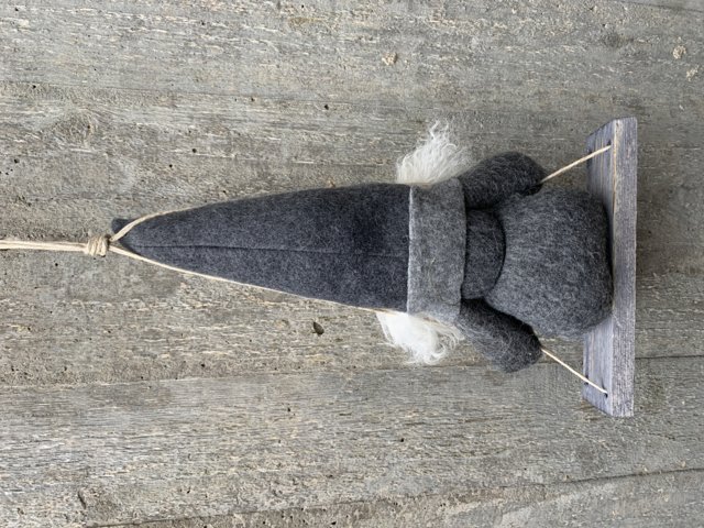 Gungtomte Grå Mössa Grå Halsduk Tomtemor - 2