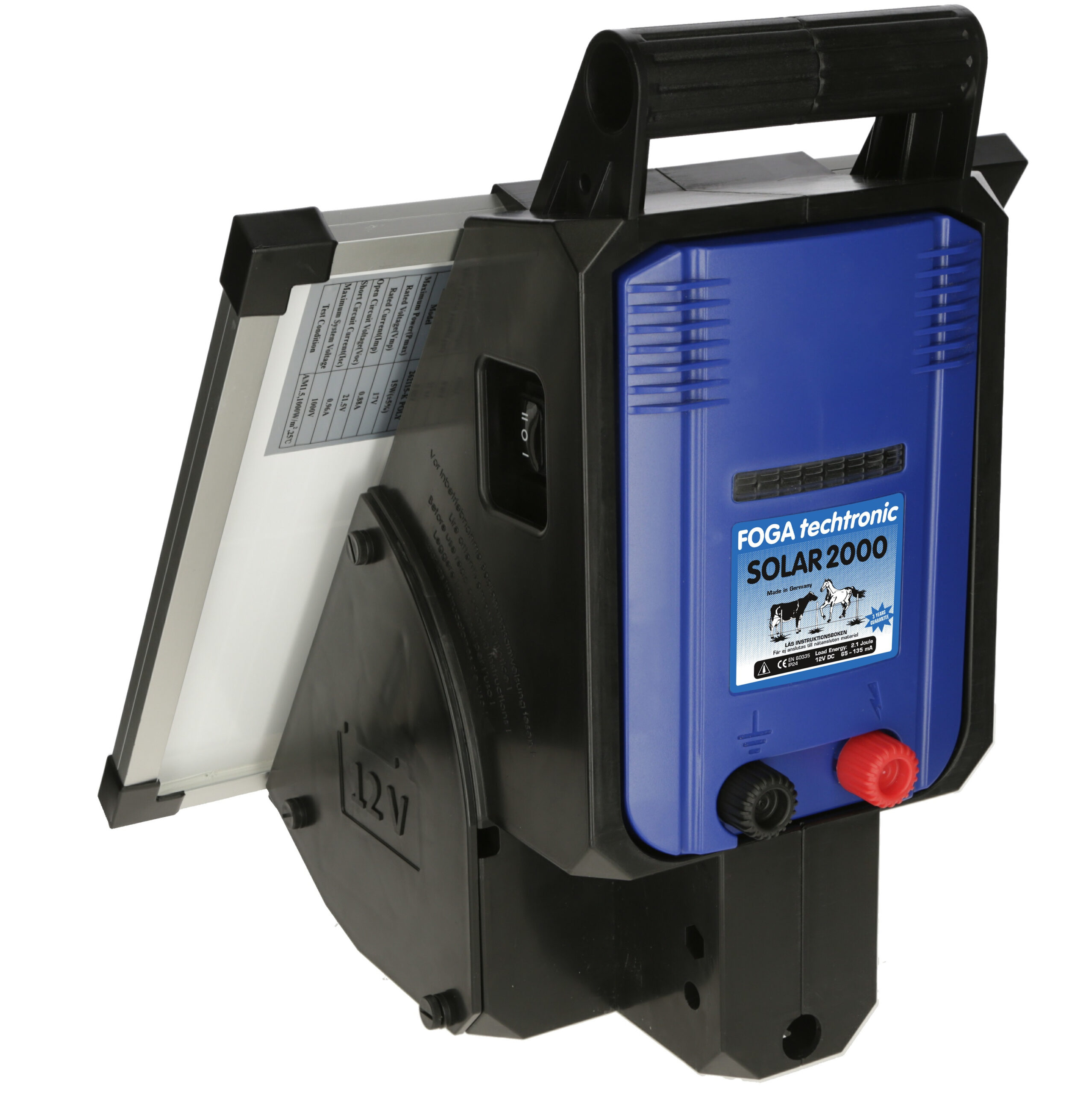 Solcellsaggregat Foga Techtronic SOLAR 2000 2,1J/12V - 2