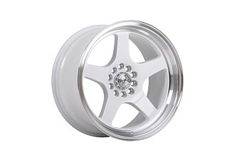 59°North Wheels D-004 9,5x18" ET20 5x114/5x120  white/polished lip