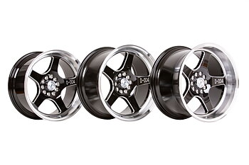59°North Wheels D-004 8,5x17" ET10 5x100/5x108 Black/champer/polished lip