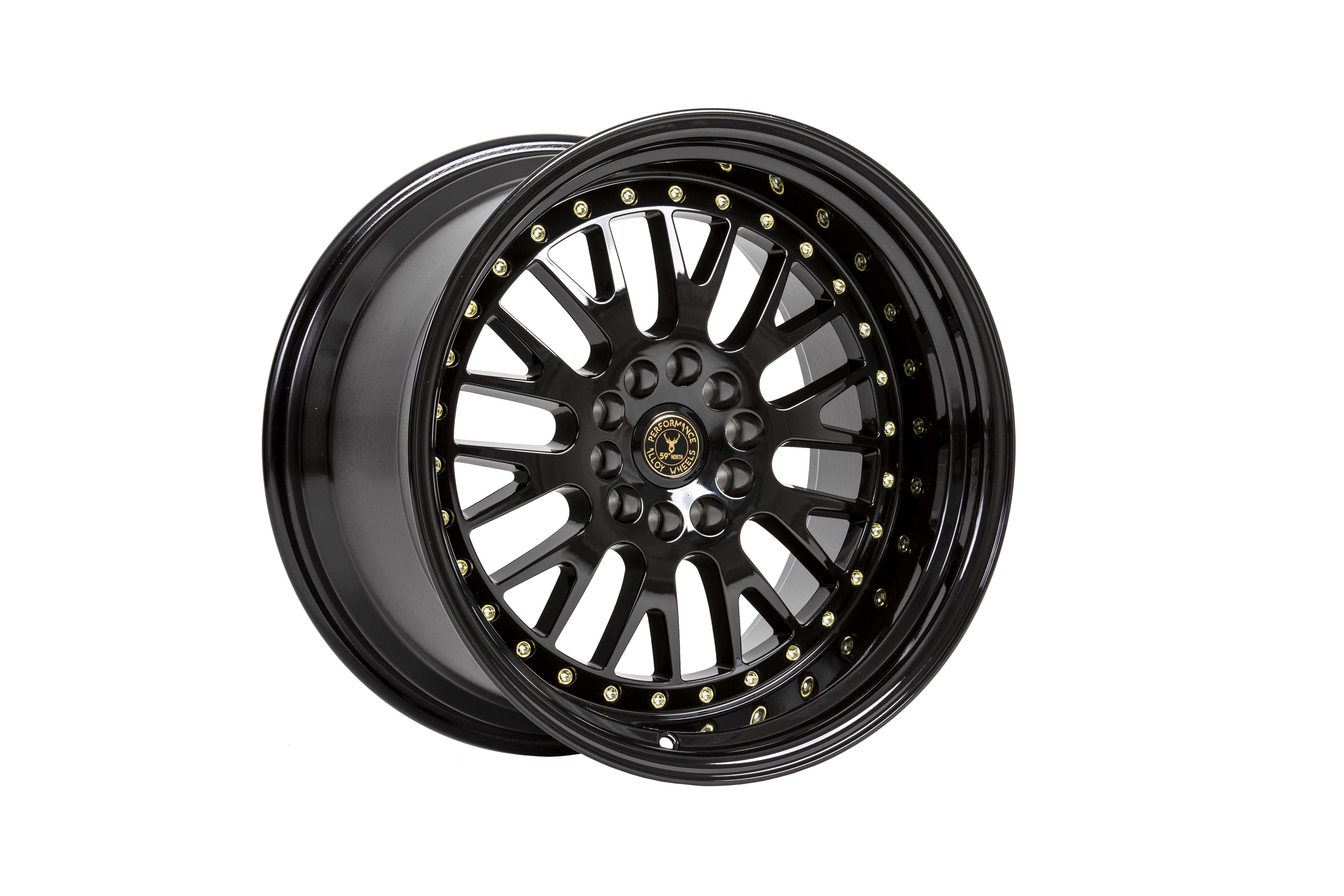 59°North Wheels D-003 11x18" ET15 5x114/5x120 Glossblack