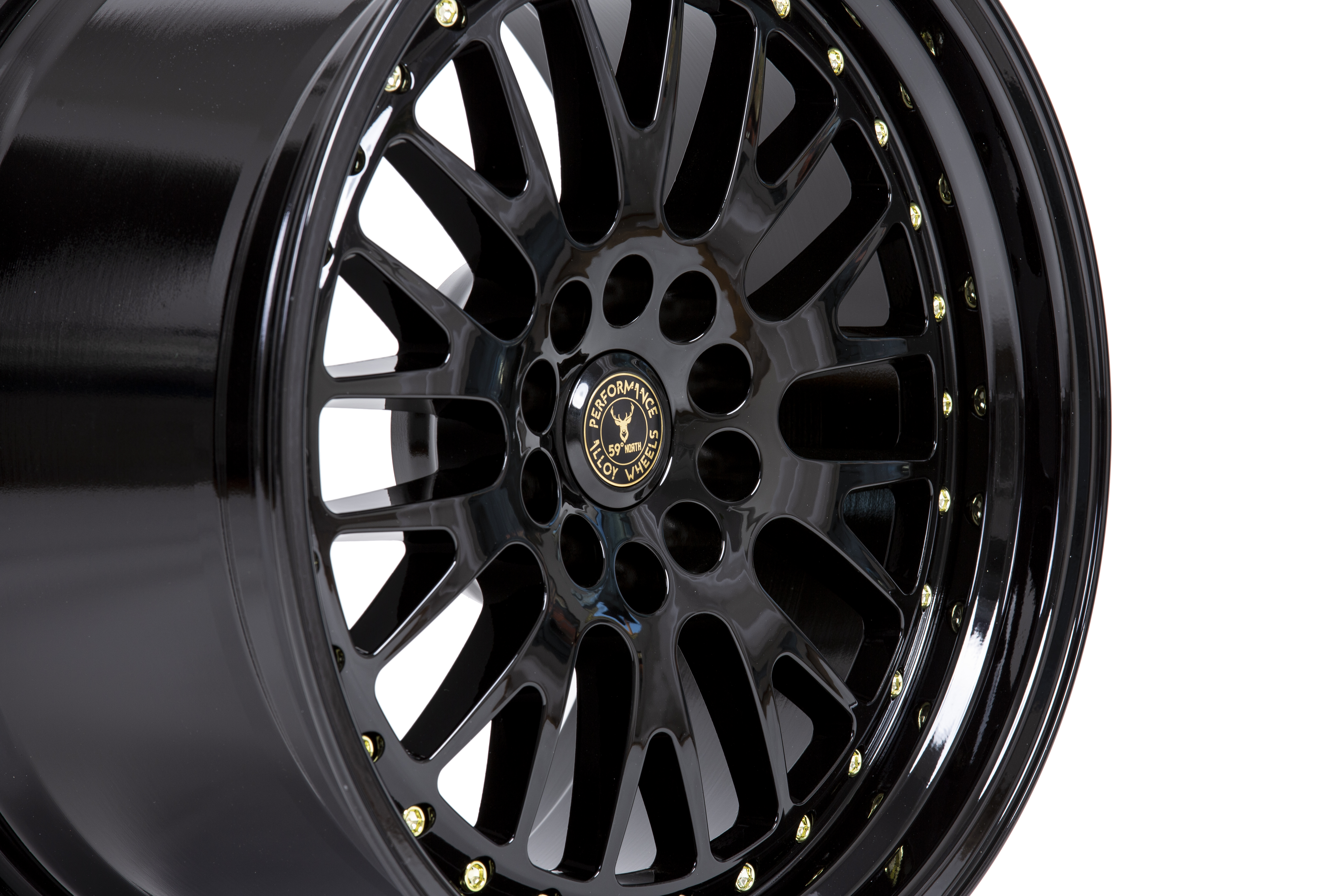 59°North Wheels D-003 9,5x18" ET20 5x114/5x120 Glossblack - 4