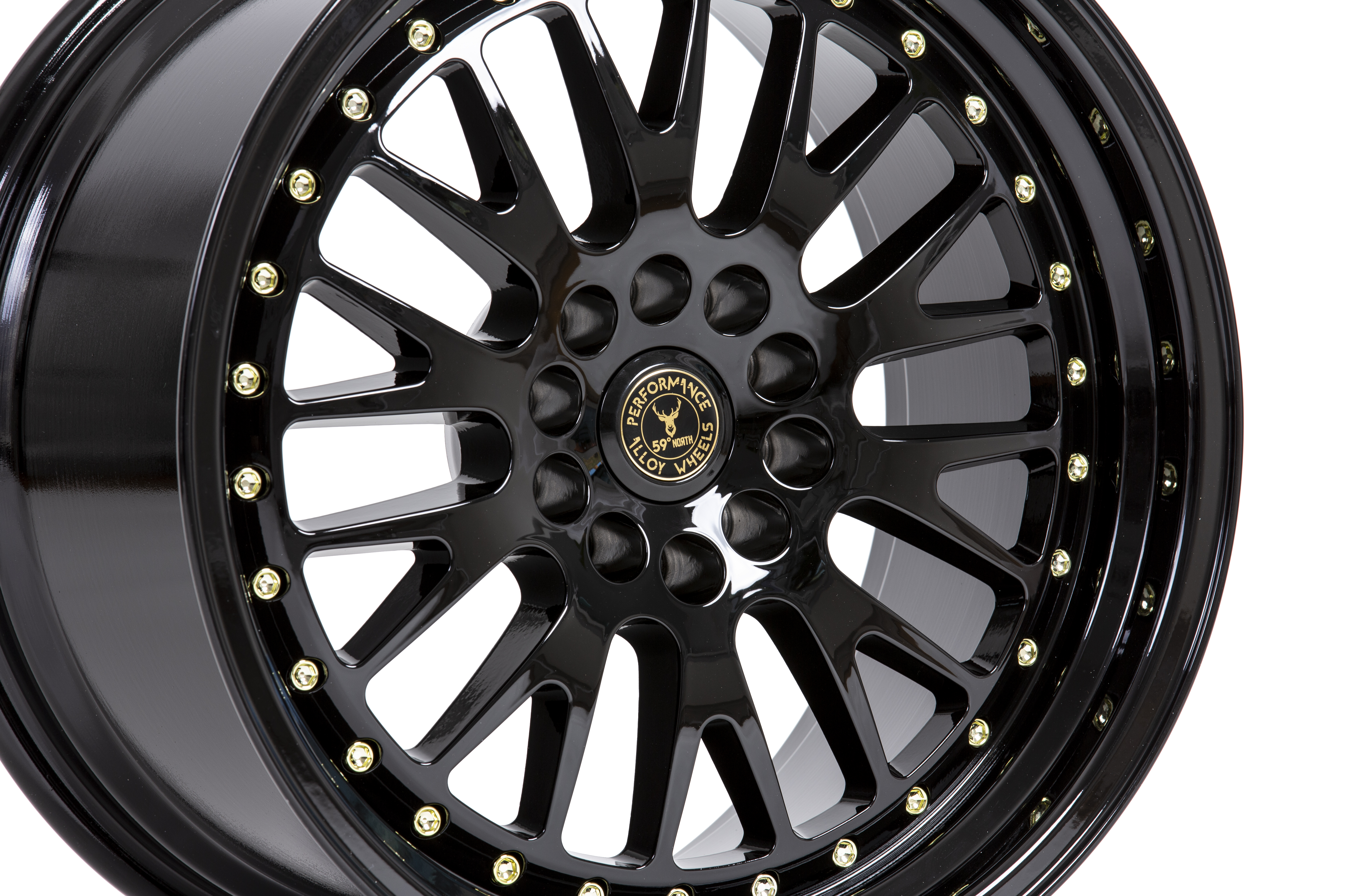 59°North Wheels D-003 9,5x18" ET20 5x114/5x120 Glossblack - 2