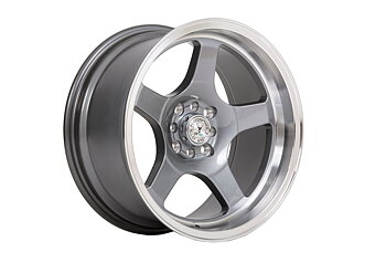 59°North Wheels D-004 8,5x17" ET10 4x100/4x114,3 Glossy gunmetal/polished lip