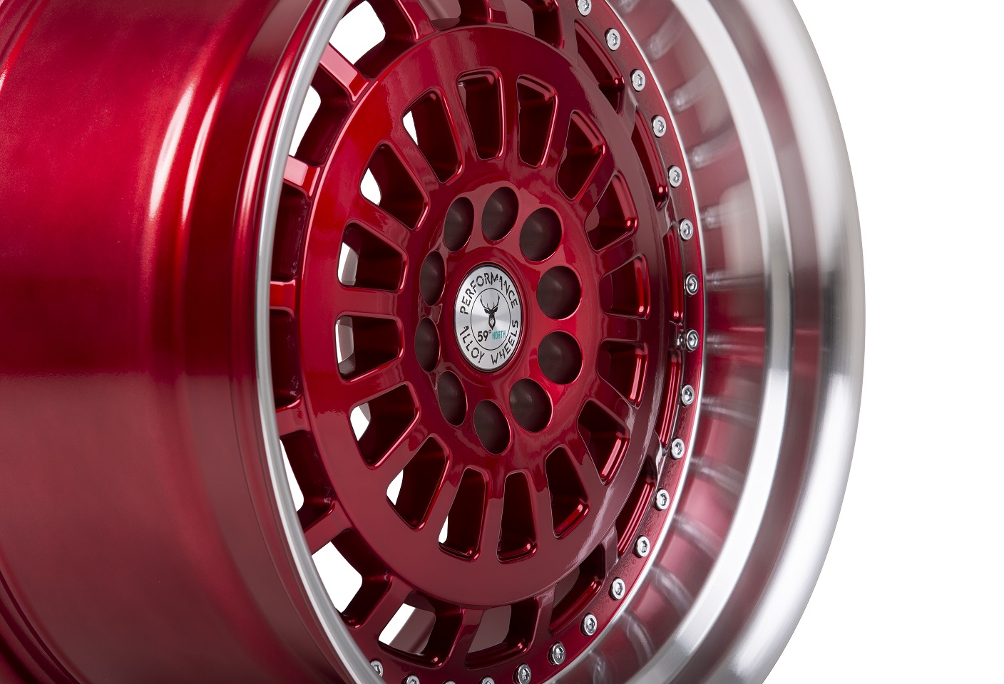 59°North Wheels D-007 9,5x18" ET20 5x114,3/5x120 Candyred/polished - 2