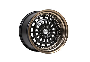 59°North Wheels D-007 11x19" ET20 5x114,3/5x120 Matteblack/bronzelip